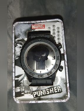 Marvel The Punisher Men's Black Watch